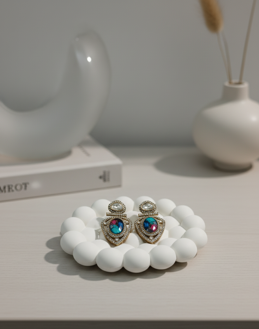 Multi-Color Statement Earrings