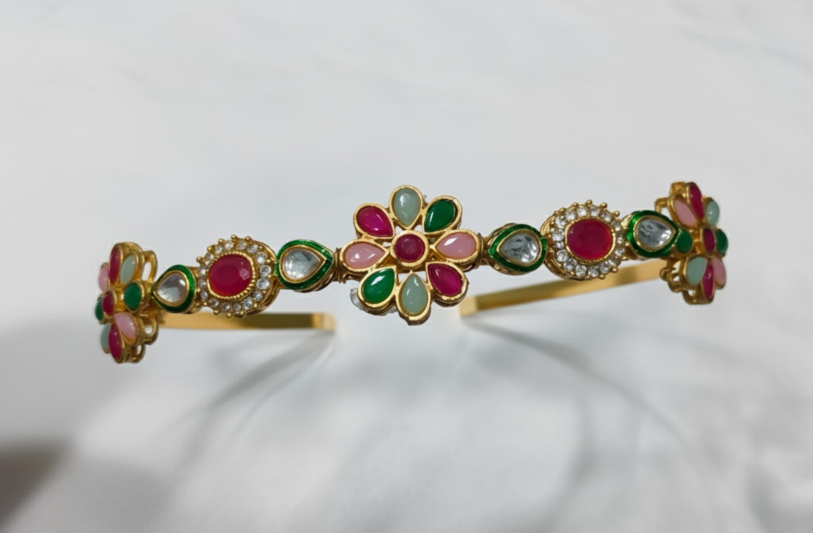 Multi-Color Gemstone Headband