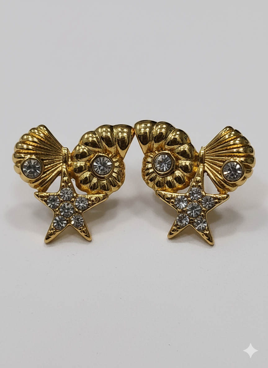 Shining Starfish Textured Stud - Image 2